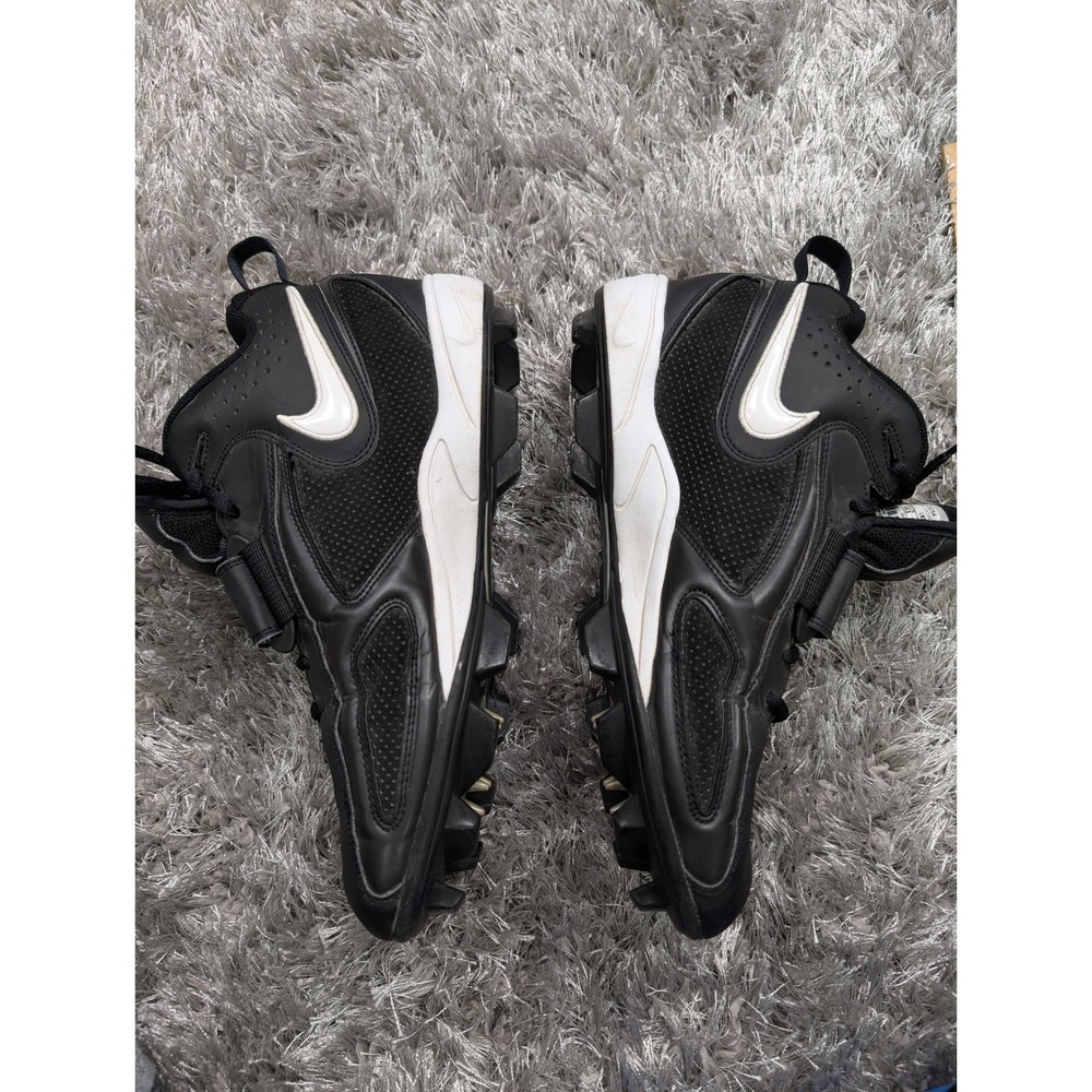 Nike Force Savage Shark 2 Football‎ Cleats Black White Mens 10.5